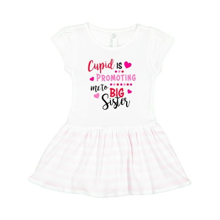 

Inktastic Cupid is Promoting Me to Big Sister Gift Toddler Girl Dress