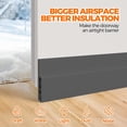 thumbnail image 5 of Moqsnm Weather Stripping 39 inch Door Draft Stopper Under Door Draft Blocker Doors Sweep Noise Stopper Strong Adhesive Draft Guard, Gray, 5 of 6