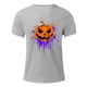 thumbnail image 4 of Blusas y camisas de manga corta y cuello redondo para hombre. Blusas/camisetas de manga corta con cuello redondo y estampado de Halloween para hombre. Blusa para hombre., 4 of 4