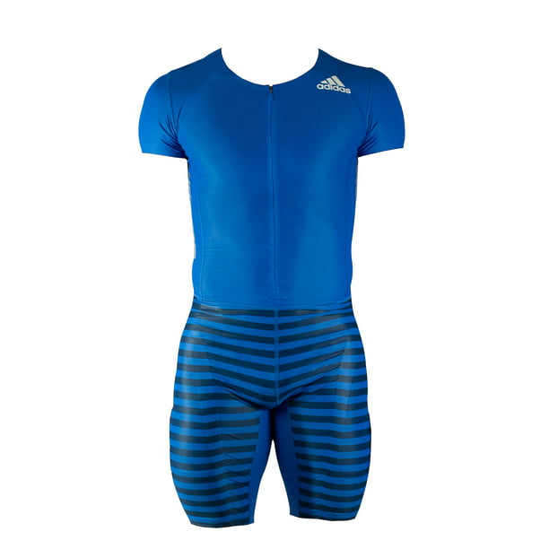 crítico Despertar bosquejo Adidas Adizero Short Sleeve Speed Compression Running Track Suit (XLarge,  Blue) - Walmart.com