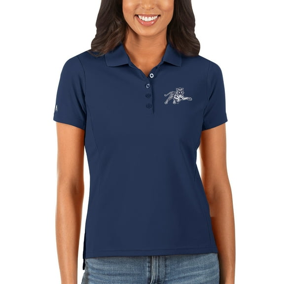 Women's Antigua Navy Jackson State Tigers Legacy Pique Polo
