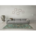 thumbnail image 3 of Ahgly Company Indoor Square Persian Light Blue Traditional Area Rugs, 5' Square, 3 of 4