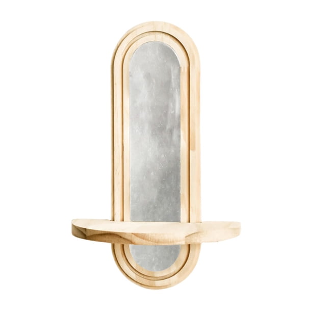 Estante de pared,Estante de pared de madera estilo bohemio para decorar el dormitorio,Estante flotante decorativo de madera,elegante decoración de pared,Exhibición de baño moderna