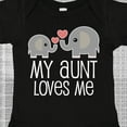 thumbnail image 4 of Inktastic My Aunt Loves Me Niece Nephew Elephant Boys or Girls Baby Bodysuit, 4 of 5
