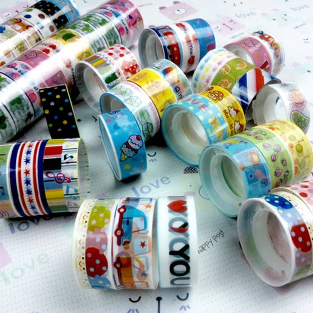 Cuadros Decorativos 10 Uds 1,5 cm x 2,5 m papel adhesivo adhesivo decorativo Washi Tape