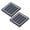 Black, variant on 2PCS High Efficiency 5W Solar Charges Lightweight USB Power Supply for Smartphones Outdoor Activity Travel Essential