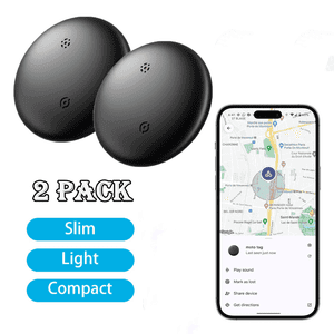 GJX 2 Pack Bluetooth Tracker Air Tracker Tag-For Ios Or Android Smart Tags Anti-Lost Tags Waterproof Item Finder