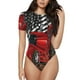 thumbnail image 1 of Balery tractor Body de cuello redondo de manga corta para mujer Tops de manga corta Tops básicos-Large, 1 of 7