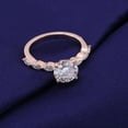 thumbnail image 2 of solitaire jewels 1.5CT Round Moissanite Engagement Ring For Women, 10K Rose Gold, 2 of 6