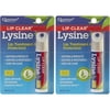 2 Pack Lip Clear Lysine+ Cold Sore Treatment All Natural Lip Balm .17 Oz Each