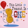 thumbnail image 2 of CafePress - Little Peanut 1St Birthday Baby Light Bodysuit - Baby Light Bodysuit, Size Newborn - 24 Months, 2 of 4