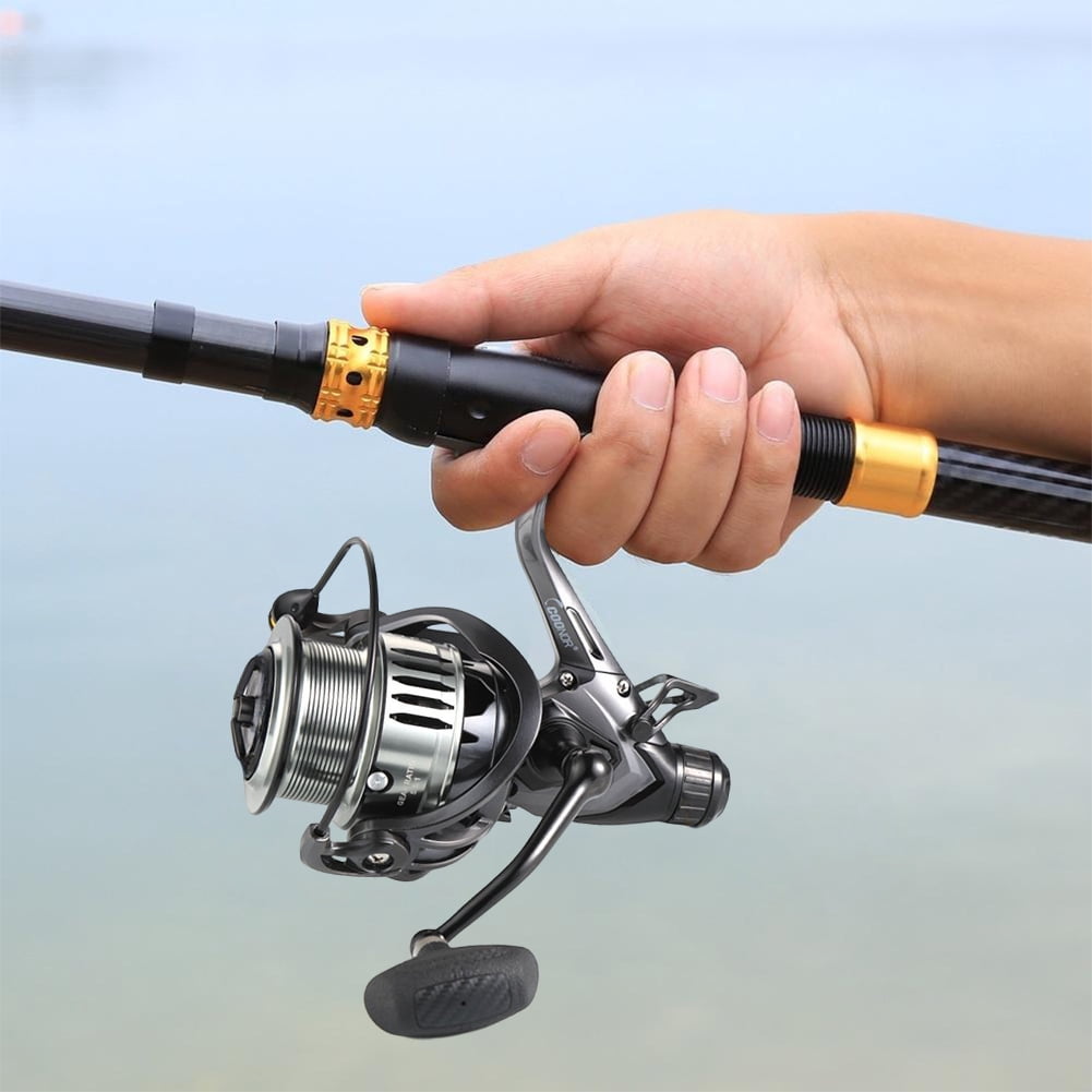 HUISZJ Spinning Fishing Reel, Metal Fishing Reel Spool Fishing Reel, Carp Fishing Accessory Fishing Tackle
