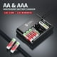 thumbnail image 3 of Pilas AA recargables EBL de litio 3000 mWh, paquete de 8 con cargador, 3 of 9