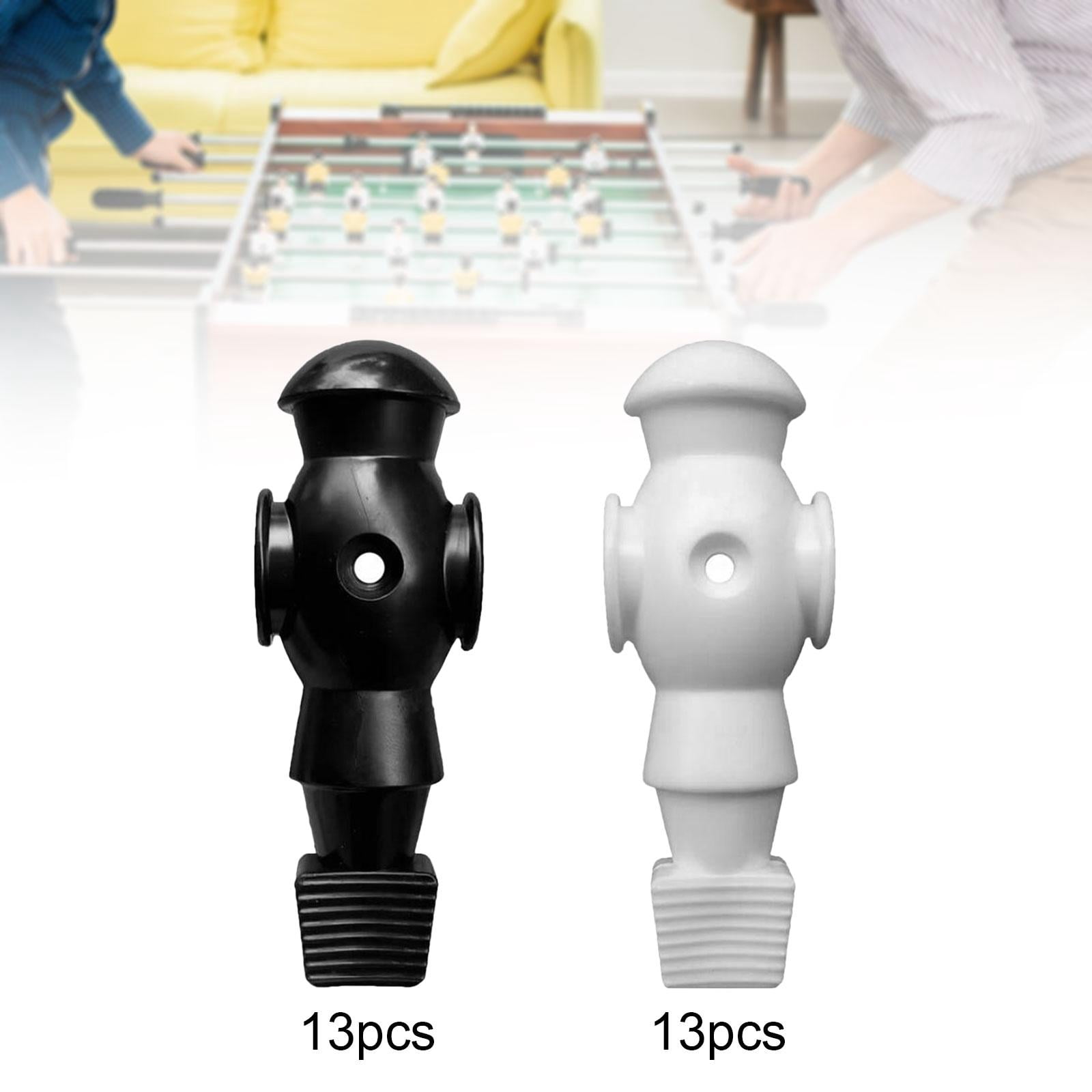 DimyFew 26Pcs Table Soccer Men Player Foosball Soccer Table Football Men Football Player Black White