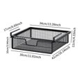 thumbnail image 7 of Fiocias Under Shelf Hanging Storage Basket, Space Saving Pull-Out Clothes Sorting Basket Black L, 7 of 7