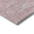 thumbnail image 3 of Addison Rugs Mayfield Premium Machine Washable Transitional Lines Pink Round Rug, 8' x 8', 3 of 5