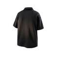 thumbnail image 4 of Blusa y camisa de manga corta con cuello vuelto para hombre, de verano, de color liso, de manga corta, informal, a la moda, con bolsillos, de poliéster, 4 of 8
