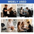 thumbnail image 3 of Ergonomic Rolling Saddle Stool Chair with Wheels Adjustable Swivel Stool with Back and Footrest Heavy Duty for Esthetician, Artist, Dental, Medical, Spa, Salon, Cutting, Home Office, 3 of 9