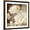 Brown Frame, variant on Art.com Art Floral Vintage Sepia Background with White Asters Art Print by Irina QQQ, 24" x 24"