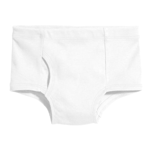 Made in USA Organic Cotton Boys Briefs Underwear | White
