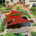 thumbnail image 6 of EAGLE PEAK Sun Shade Sail Right Triangle Canopy 16' x 16' x 22.64' UV Block Awning for Outdoor Patio Lawn Garden Backyard Deck (Terra), 6 of 7