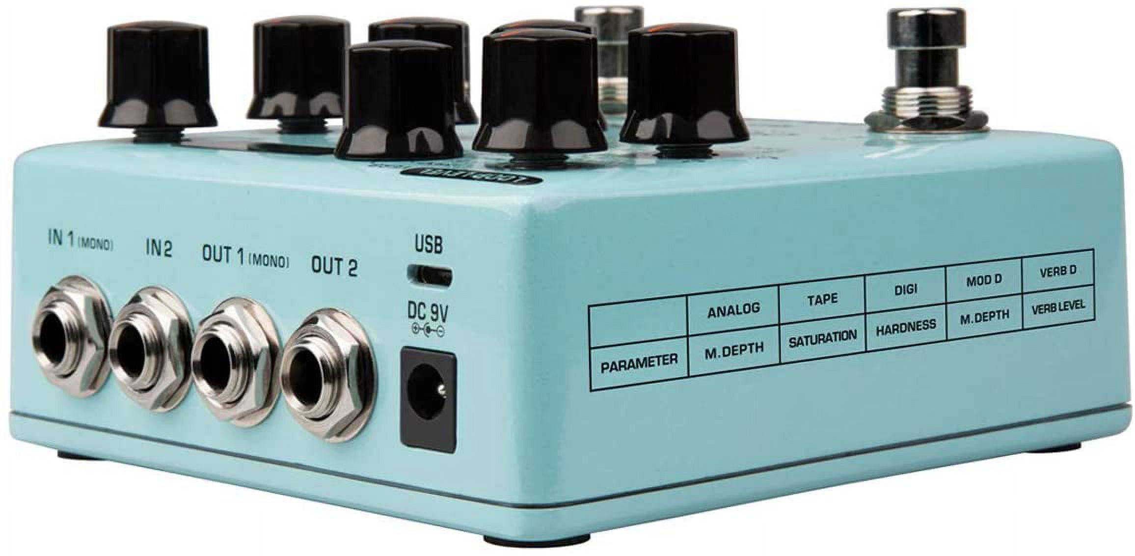 NUX Duotime Dual Delay Engine Effects Pedal Blue