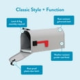 thumbnail image 5 of Architectural Mailboxes Grayson Galvanized Steel, Medium, Post-Mount Mailbox in Grey, 5 of 12