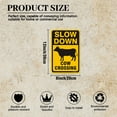 thumbnail image 2 of 8" x 12" Aluminum Cow Crossing Signs, Slow Down Sign For Yard,Funny Traffic Sign Wall Decor Rust-Resistant, Easy to Install, Ideal for Streets, Driveways, Wall Art and Outdoor Decor, 2 of 5