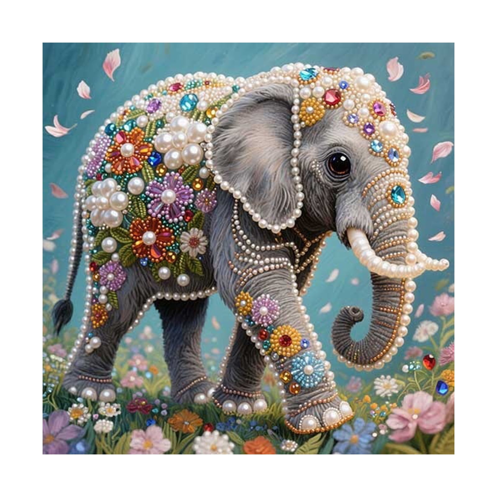 Luxury Diamond Pearl Painting DIY Kit for Adults Premium Bead Art Craft Set with Embroidery Frame Decorative Artwork Supplies for Wall Decor and Creative Home Hobby Projects (A)