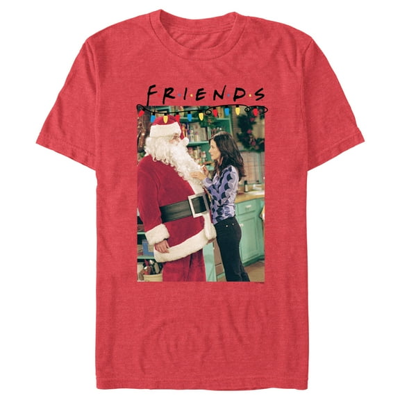 Men's Friends Santa and Monica Graphic T-Shirt