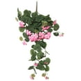 thumbnail image 2 of Prime Day Deals 30IN Artificial Crabapple Flower Garland Silk Rose Flower Wall Decor with Green Leaves Hanging Flower Vines Floral Garland Decorations for Wedding Party Arch Backdrop Room Aesthetic, 2 of 9