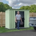 thumbnail image 3 of Arrow Classic 6 x 4 x 6 ft Sage Green Steel Storage Shed, 3 of 17