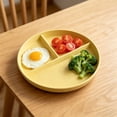 thumbnail image 4 of Openpig Plateau Rond à 3 Compartiments Divisé pour Préparation de Repas à Régime Équilibré Vaisselle Réutilisable Compatible Micro-Ondes Lave-Vaisselle Maison Cuisine, 4 of 6