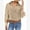 Beige, variant on IDOPIP Long Sleeve Blouses for Women Leisure Baggy Cozy Shirts Flower Eyelet Pink Cute Tees 2025 S