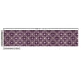 thumbnail image 3 of Ambesonne Damask Fabric by the Yard Upholstery, Oriental Floral Curly Motif, 1 Yard, Dark Purple and Beige, 3 of 5