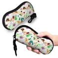 thumbnail image 5 of Zufioo Floral Vintage Print Sunglasses Case Tactical Zipper Sunglasses Carrying Case for Men Women, 5 of 6