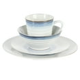 thumbnail image 3 of Gibson Elite Spiral 16 Piece Reactive Embossed Stoneware Dinnerware Set - Blue, 3 of 3