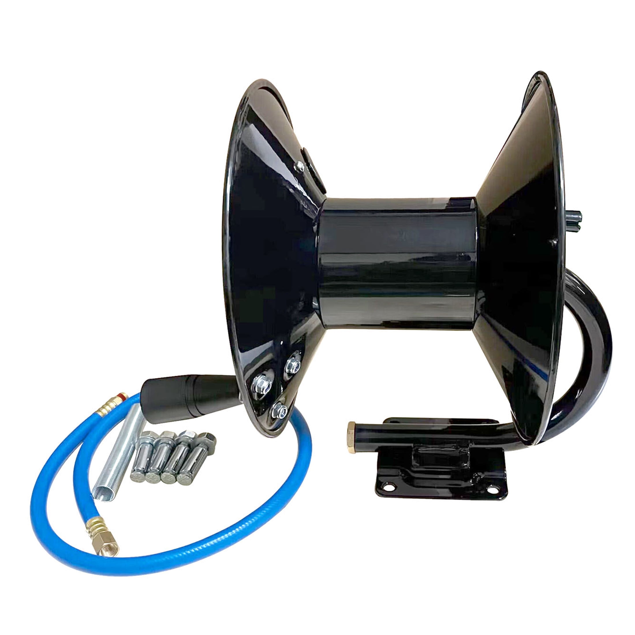 Hyper Tough Heavy-Duty Manual Air Hose Reel, 3ft Lead in Hose Included