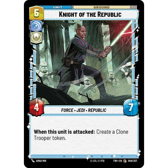 Star Wars: Unlimited Twilight of the Republic Common Knight of the Republic #049