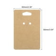 thumbnail image 2 of Keychain Display Cards Keychain Card Holder Paper Jewelry Display Cards, Brown 100 Pack, 2 of 6