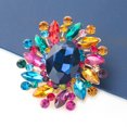 thumbnail image 5 of RV Broche llamativo con diamantes de imitación y flores, tono multicolor antiguo Sailing Electrónica, 5 of 5