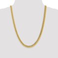 thumbnail image 2 of 10K Yellow Gold chain Curb 24 in 7.3 mm Semi-Solid Miami Cuban, 2 of 5