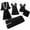 Black, variant on Ladies Comfortable Solid Color Lace Suspenders Pajamas Dress Woman Nightgown Home Clothes Suit