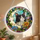 thumbnail image 3 of Acrylic Puzzles Suncatcher Window Hanging 83 Pieces Stained Glass Acrylic Puzzle Song Decoration For Women Men Mom Birthday Home Decor, 3 of 9
