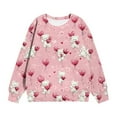 thumbnail image 7 of Cute Sweatshirts for Girls Valentine's Day Fall Printed Long Sleeve Pullover Tops Winter Fashion Crewneck Sweatshirt Size 1-15, 7 of 7