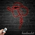 thumbnail image 4 of Handmadetneonsign Cowgirl Metal Wall Art LED Light, Western Cowgirl Lady Metal Sign Room Decor, 4 of 5
