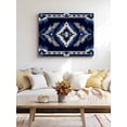 thumbnail image 4 of Navy Blue Grey Boho Wall Art for Living Room,Canvas Picture Wall Decor for Bathroom Bedroom,Southwestern Geometric Vintage Ethnic Painting Artwork for Office Kitchen Hallway Dining Room Decor 20"x24", 4 of 8