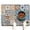 White-527, variant on Boho Retro Floral Pet Feeding Mat-Abstract Art Geometric Absorbent Pet Placemat for Food and Water Bowl, with Waterproof Rubber Backing, Quick Dry Water Dispenser Mat for Dog and Cat (24"x32")