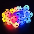 thumbnail image 5 of 3m 20 luces con pilas de fútbol de fútbol luces de cadena LED para interior/exterior Halloween Navidad Acción de Gracias fiesta en casa decoración de guardería para niños (mul, 5 of 5