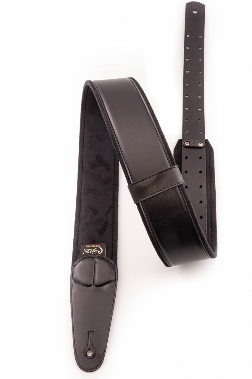 RightOn! Mojo Charm-60 Guitar Strap – Stylish & Comfortable - Black
